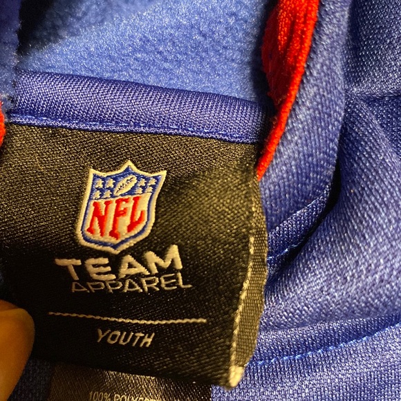 NFL NY TEAM APPAREL BOYS HOODIE SWEATSHIRT SIZE XL18/20 IN EXCELLENT CONDITION - Picture 3 of 6